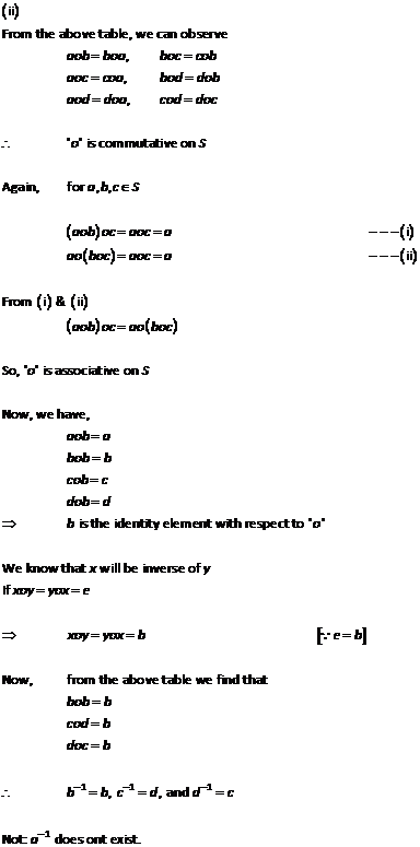RD Sharma Class 12 Solutions Free online Chapter 3 Binary Operations Ex 3.5 Q9-i