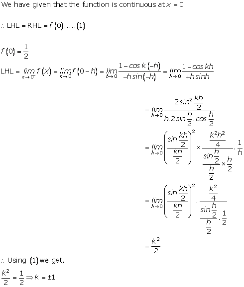 RD Sharma Class 12 Solutions Chapter 9 Continuity Ex 9.1 Q27