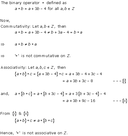 RD Sharma Class 12 Solutions Free online Chapter 3 Binary Operations Ex 3.2 Q10
