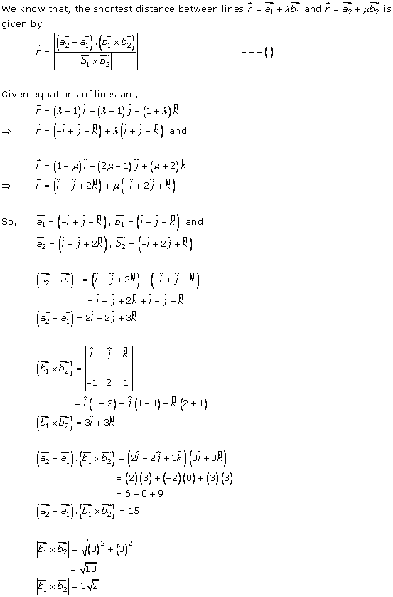 rd sharma solutions for class 12 free download Straight Line in Space Ex 28.5 Q1-v
