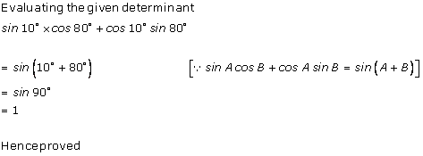 RD Sharma Class 12 Solutions Chapter 6 Determinants Ex 6.1 Q4