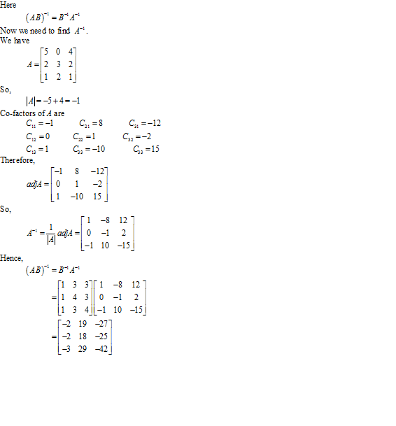 RD Sharma Class 12 Solutions Chapter 7 Adjoint and Inverse of Matrix Ex 7.1 Q15