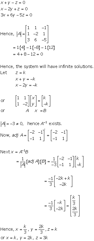 RD Sharma Class 12 Solutions Chapter 8 Solution of Simultaneous Linear Equations Ex 8.2 Q6