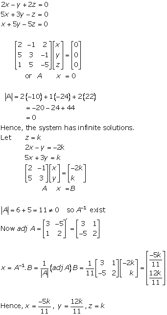 RD Sharma Class 12 Solutions Chapter 8 Solution of Simultaneous Linear Equations Ex 8.2 Q2