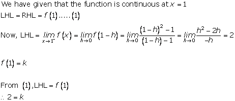 RD Sharma Class 12 Solutions Chapter 9 Continuity Ex 9.1 Q18