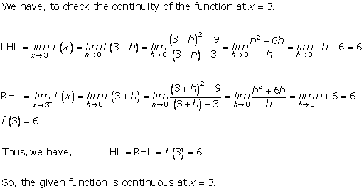 RD Sharma Class 12 Solutions Chapter 9 Continuity Ex 9.1 Q3