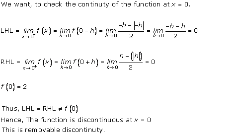 RD Sharma Class 12 Solutions Chapter 9 Continuity Ex 9.1 Q8