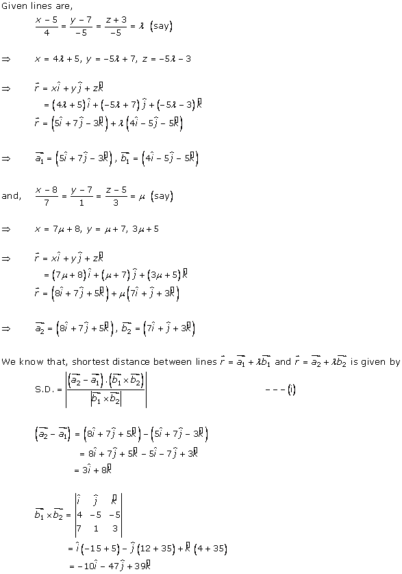 RD Sharma Solutions For Class 12 Straight Line in Space Ex 28.5 Q3-iv