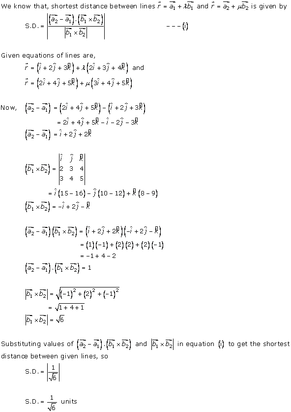 rd sharma solutions for class 12 free download Straight Line in Space Ex 28.5 Q1-iii