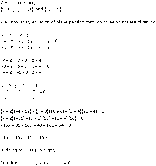 RD Sharma Class 12 Solutions Chapter 29 The Plane 29.1 Q1-iv