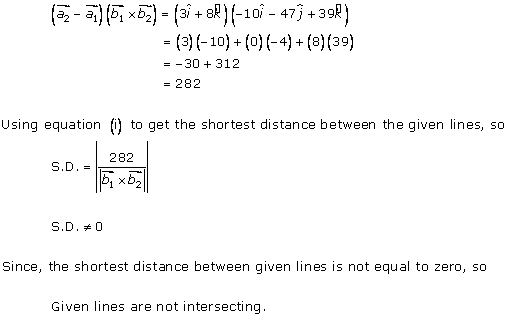 RD Sharma Solutions For Class 12 Straight Line in Space Ex 28.5 Q3-iv-a