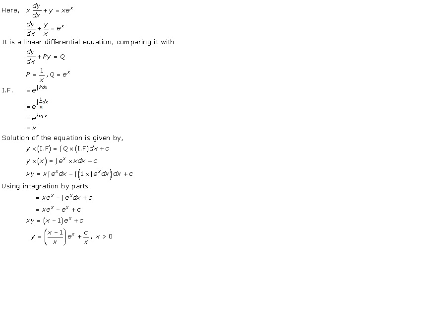 RD Sharma Class 12 Solutions Chapter 22 Differential Equations Ex 22.10 Q7