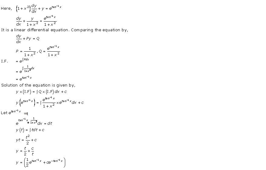 RD Sharma Class 12 Solutions Chapter 22 Differential Equations Ex 22.10 Q20