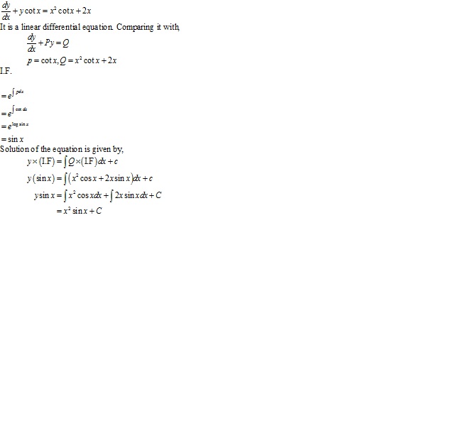 RD Sharma Class 12 Solutions Chapter 22 Differential Equations Ex 22.10 Q18