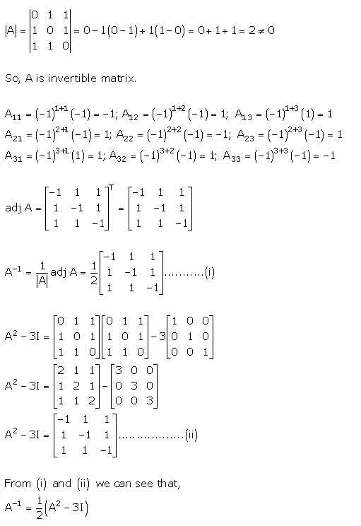 RD Sharma Class 12 Solutions Chapter 7 Adjoint and Inverse of Matrix Ex 7.1 Q 39
