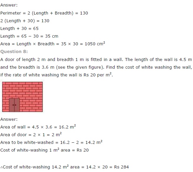 NCERT Solutions for Class 7 Maths Chapter 11 Perimeter and Area Exercise 11.1