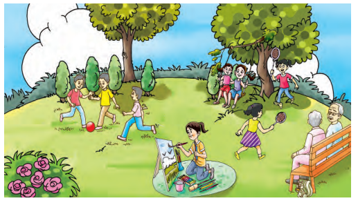 Abhyasvan Bhav Sanskrit Class 9 Solutions Chapter 3 चित्रवर्णनम् 1