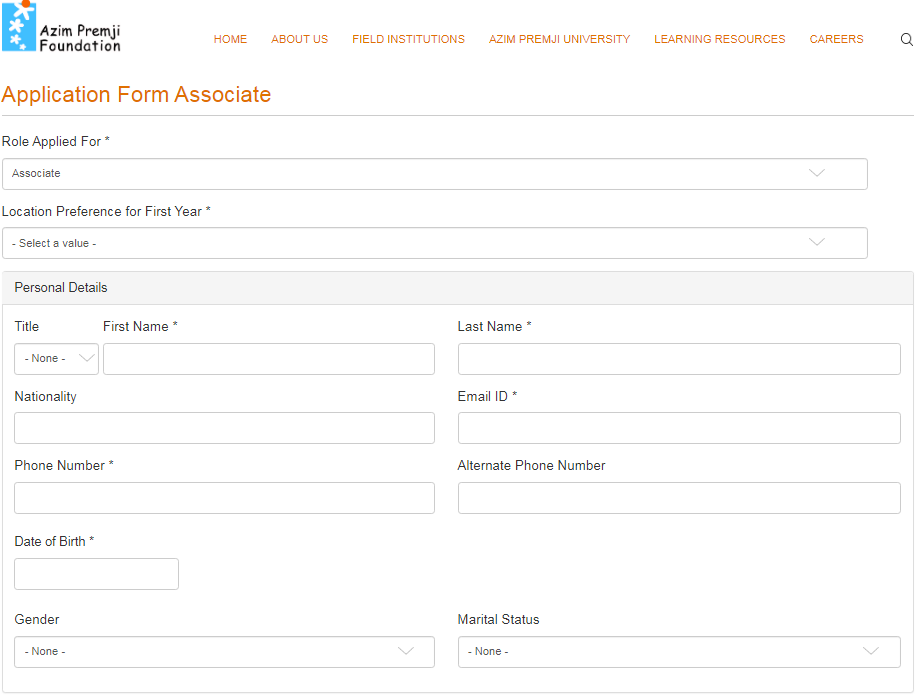Azim-Premji-Foundation-Application