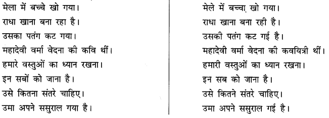 CBSE Class 10 Hindi B व्याकरण अशुद्धि शोधन 6
