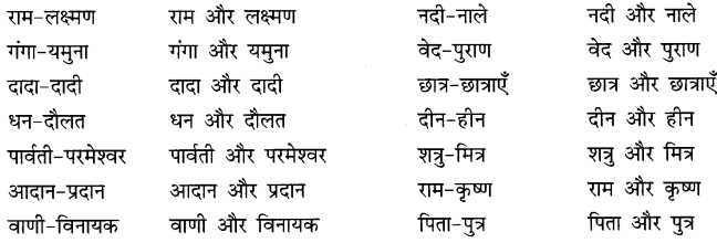 CBSE Class 10 Hindi B व्याकरण समास 14