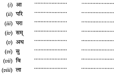 CBSE Class 9 Hindi A व्याकरण उपसर्ग 14