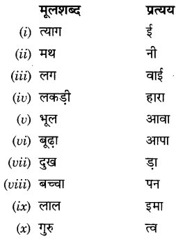 CBSE Class 9 Hindi A व्याकरण प्रत्यय 21