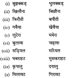 CBSE Class 9 Hindi A व्याकरण प्रत्यय 25