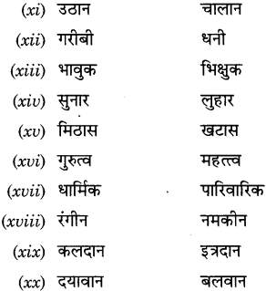 CBSE Class 9 Hindi A व्याकरण प्रत्यय 26