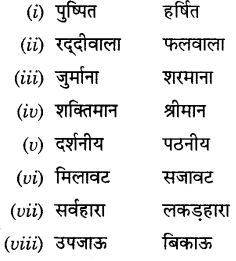 CBSE Class 9 Hindi A व्याकरण प्रत्यय 30