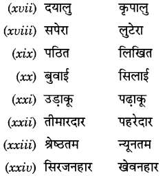 CBSE Class 9 Hindi A व्याकरण प्रत्यय 32