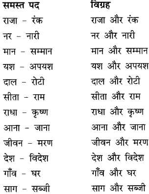 CBSE Class 9 Hindi A व्याकरण समास 17