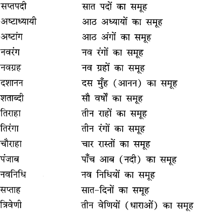 CBSE Class 9 Hindi A व्याकरण समास 24