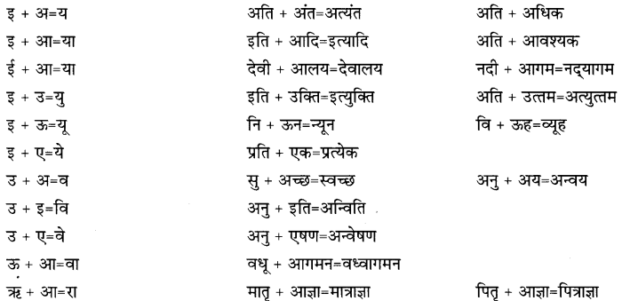 CBSE Class 9 Hindi B व्याकरण संधि 8