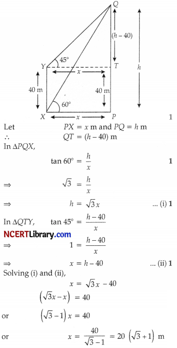 CBSE Sample Papers for Class 10 Maths Basic Set 2 with Solutions -14