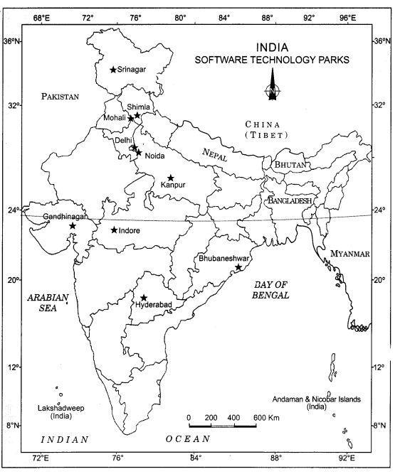 Class 12 Geography NCERT Solutions Chapter 8 Manufacturing Industries Map Based Questions Q3