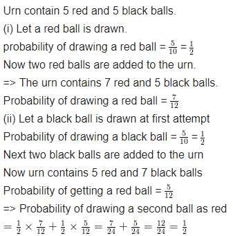 Class 12 Maths NCERT Solutions Chapter 13 Probability Ex 13.3 Q 1