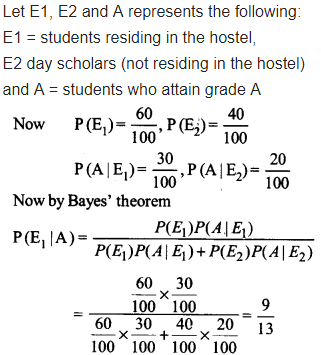Class 12 Maths NCERT Solutions Chapter 13 Probability Ex 13.3 Q 3