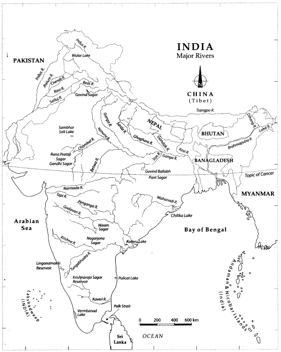 Class-9-Geography-Map-Work-Chapter-3-Drainage-0