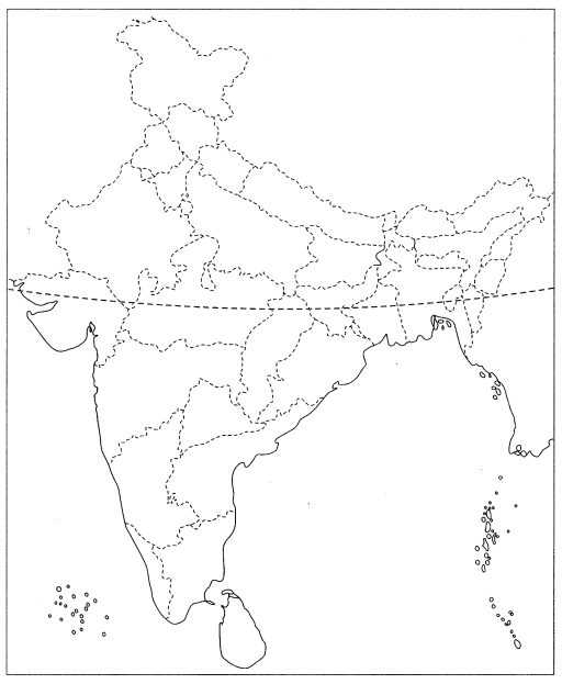 Class 9 Geography Map Work Chapter 3 Drainage 1.1