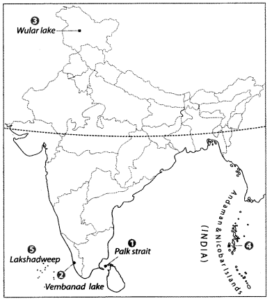 Class 9 Geography Map Work Chapter 3 Drainage a1.1