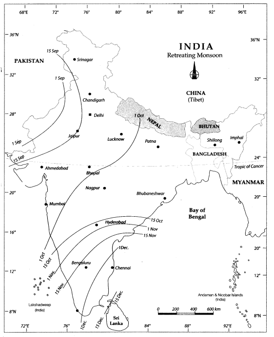 Class-9-Geography-Map-Work-Chapter-4-Climate-0