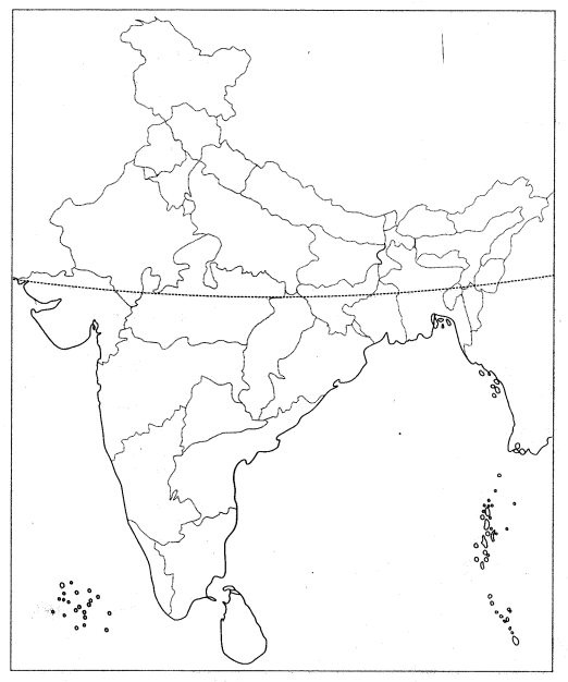 Class 9 Geography Map Work Chapter 4 Climate 3.1