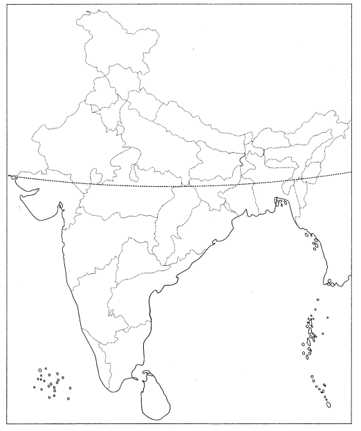 Class 9 Geography Map Work Chapter 4 Climate 4.1