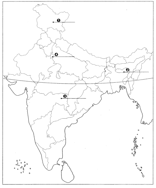 Class 9 Geography Map Work Chapter 4 Climate 5.1