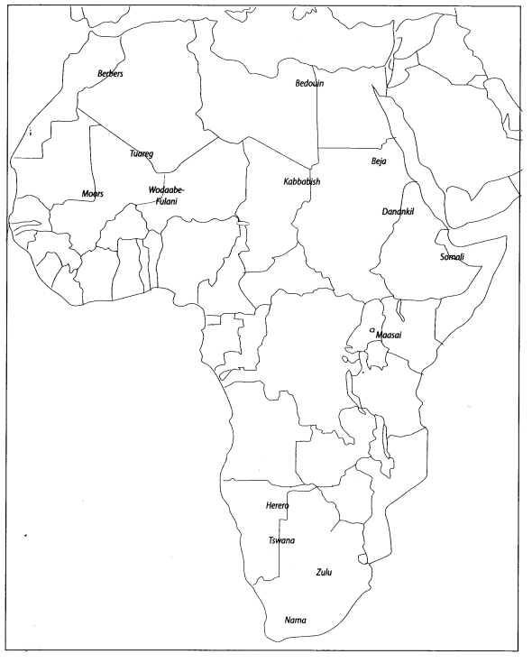 Class 9 History Map Work Chapter 5 Pastoralists in the Modern 00