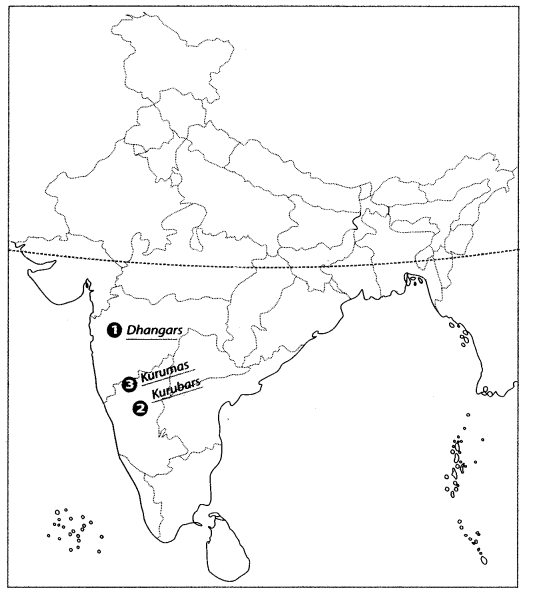 Class 9 History Map Work Chapter 5 Pastoralists in the Modern a3.1