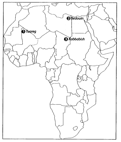 Class 9 History Map Work Chapter 5 Pastoralists in the Modern a5.1