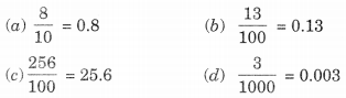 Decimals Class 6 Extra Questions Maths Chapter 8