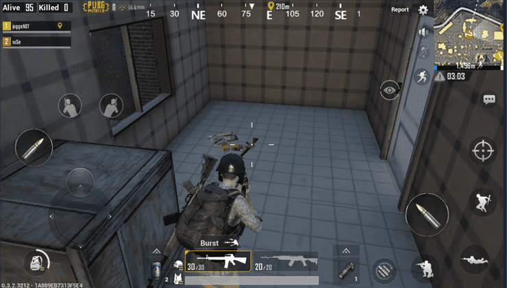 Drop a weapon or some item to distract the enemy