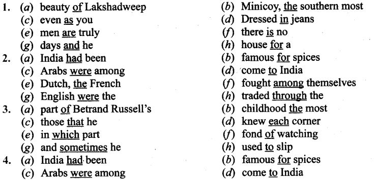 Editing Exercises for Class 9 CBSE with Answers 8